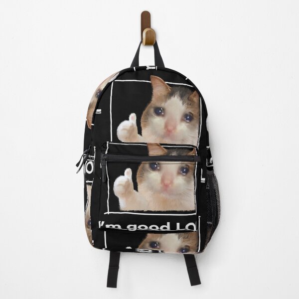 Item preview, I'm Good LOL Crying Cat Thumbs Up Meme Sad Kitty Cry Eyes Funny Memes designed and sold by FranParentUS.