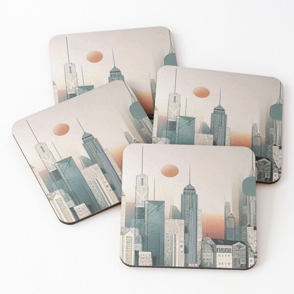 Item preview, Cityscape in the haze designed and sold by jumapa.