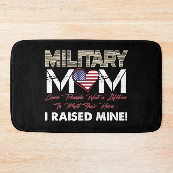 Item preview, Military Mom I Raised My Own Hero Camo Us Heart Flag  designed and sold by Smix Pixels.