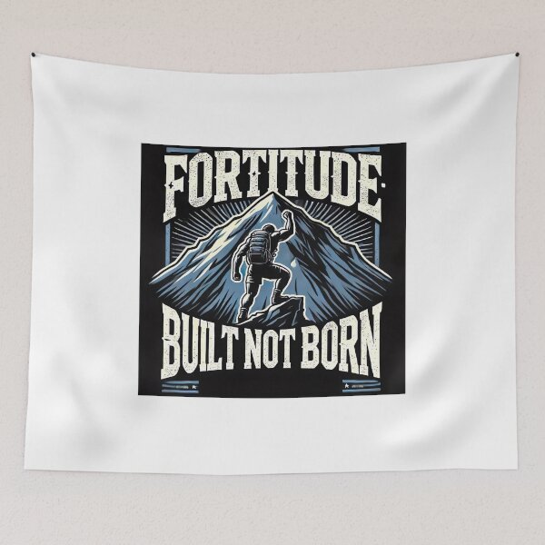 Item preview, Fortitude: Built Not Born Motivational Success quote  designed and sold by NoCompetition.
