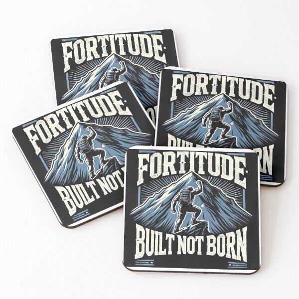 Item preview, Fortitude: Built Not Born Motivational Success quote  designed and sold by NoCompetition.