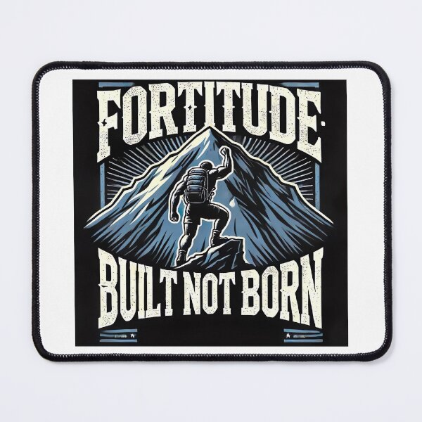 Item preview, Fortitude: Built Not Born Motivational Success quote designed and sold by NoCompetition.