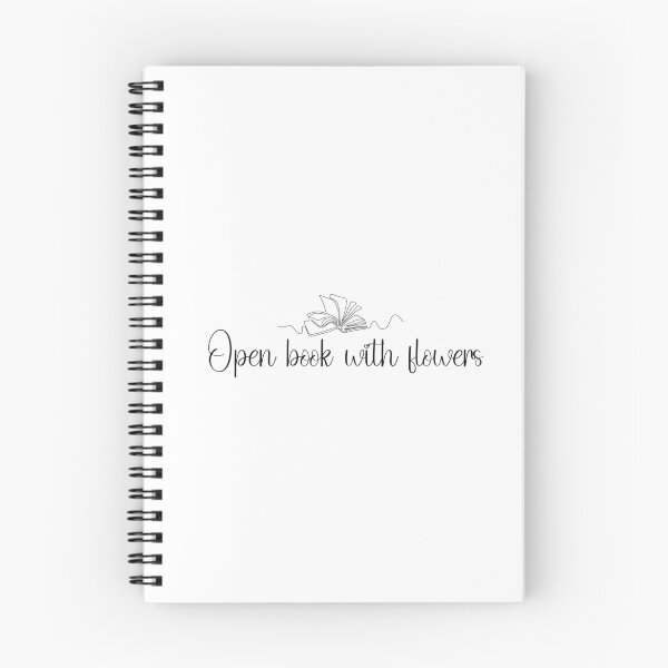 Item preview, open book with flowers designed and sold by TeeLogo.