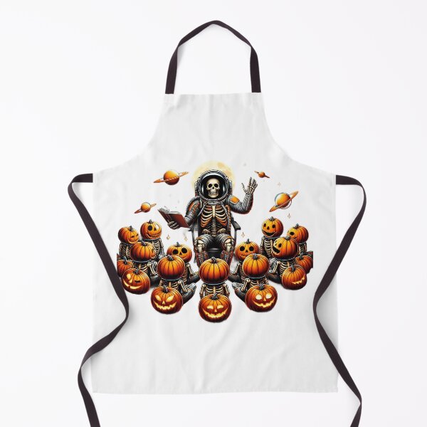 Item preview, Astronaut Teacher Halloween Skeleton Teaching Pumpkin in Space designed and sold by clothesy7.