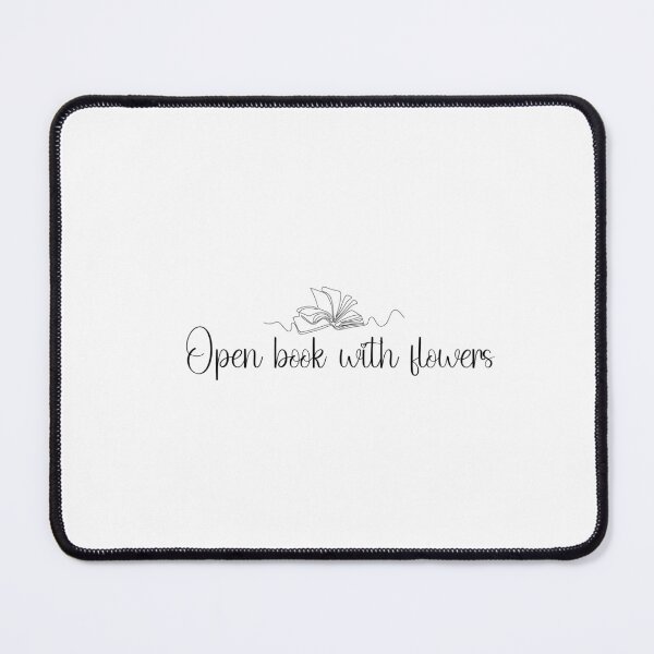 Item preview, open book with flowers designed and sold by TeeLogo.