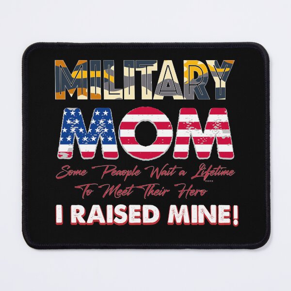 Item preview, Military Mom I Raised My Own Hero Camo Us Heart Flag  designed and sold by Smix Pixels.