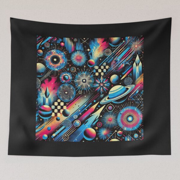 Item preview, space pattern designed and sold by TEEJAMBOREE.