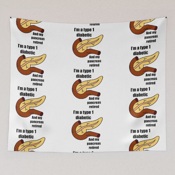 Item preview, I’m a Type 1 diabetic and my pancreas retired designed and sold by Animals-by-JB.