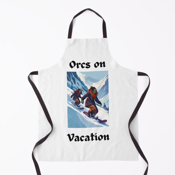 Item preview, Orcs on Vacation Snowboarding designed and sold by popsbh.