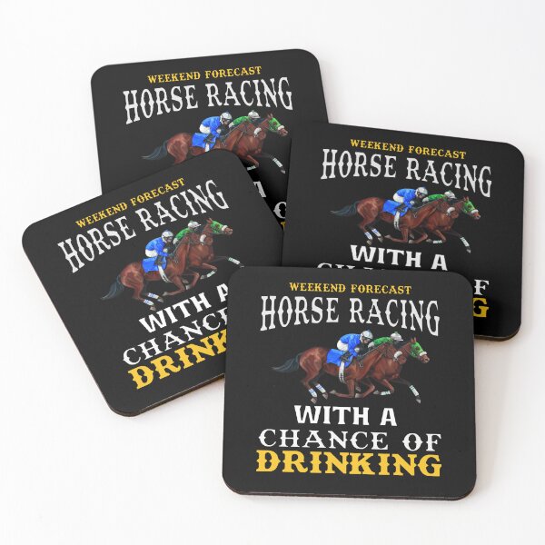 Item preview, Weekend Forecast Horse Racing With A Chance Of Drinking designed and sold by fantasticdesign.