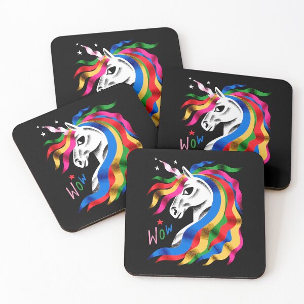 Artikelvorschau, Einhorn, Einhornportrait, wow entworfen und verkauft von noico.