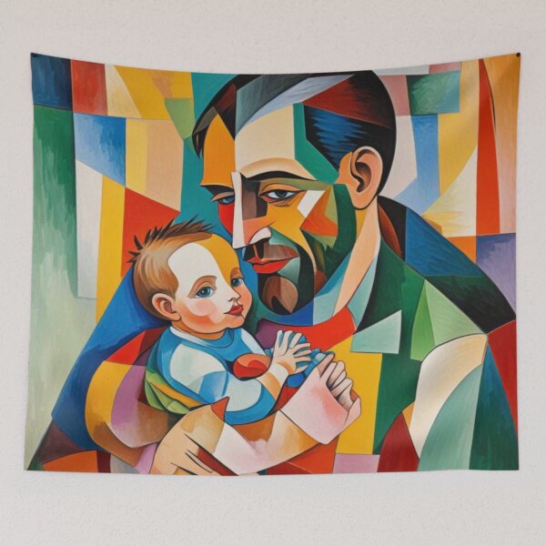 Item preview, Father with baby designed and sold by nimmitrends.