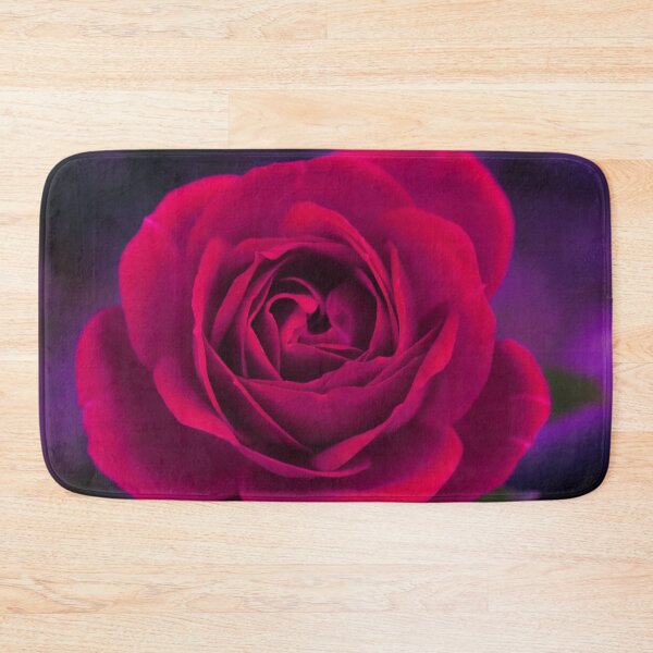Item preview, A red rose in full bloom with purple background designed and sold by Layla Reim.