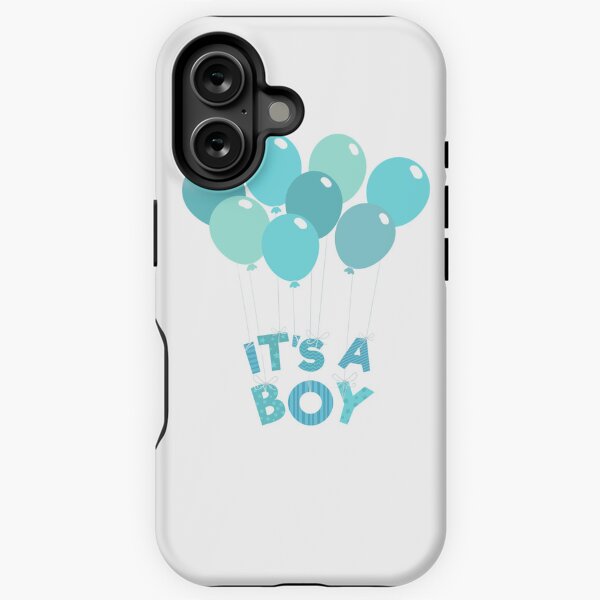 Item preview, It's A Boy :Typography Design With Blue Ballons on clear transparent white background isolated for card, shirt, hoodie, sweatshirt, clothing, label, mug, icon, poster or badge designed and sold by kivoque ★★★★★.