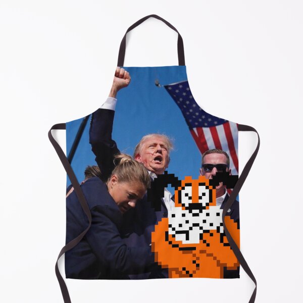 Item preview, Donald Trump assassination attempt Duck Hunt laughing dog designed and sold by SilverFrog.