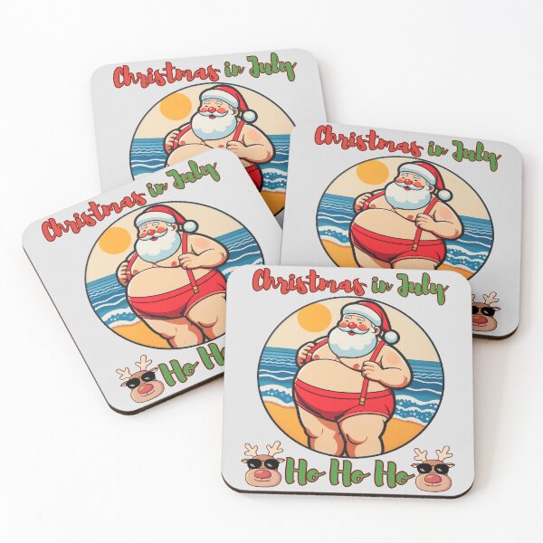 Item preview, Christmas in July: Summer Santa Fun at the Beach designed and sold by Nabucodonoshop.