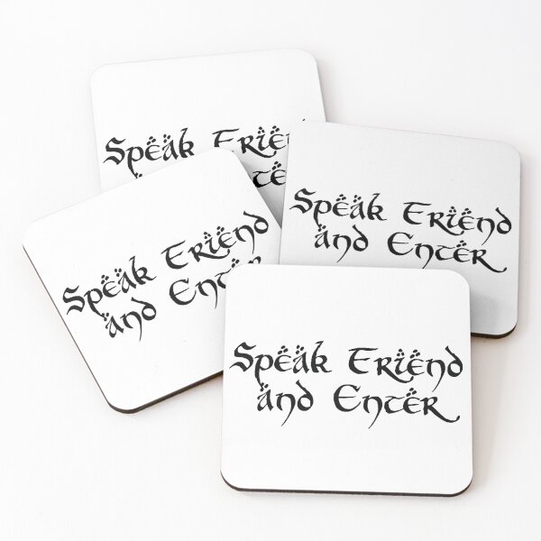 Item preview, Speak Friend and Enter designed and sold by Silly Goose Emporium.