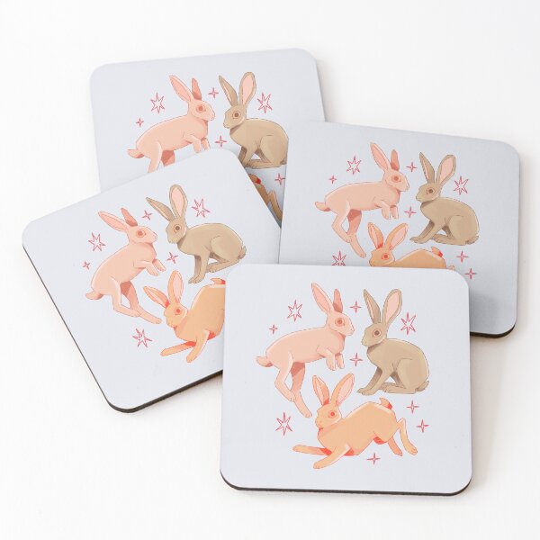 Item preview, Adorable Hares Trio Cute Illustration designed and sold by YaraCuteArt.