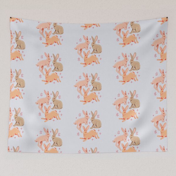 Item preview, Adorable Hares Trio Cute Illustration designed and sold by YaraCuteArt.