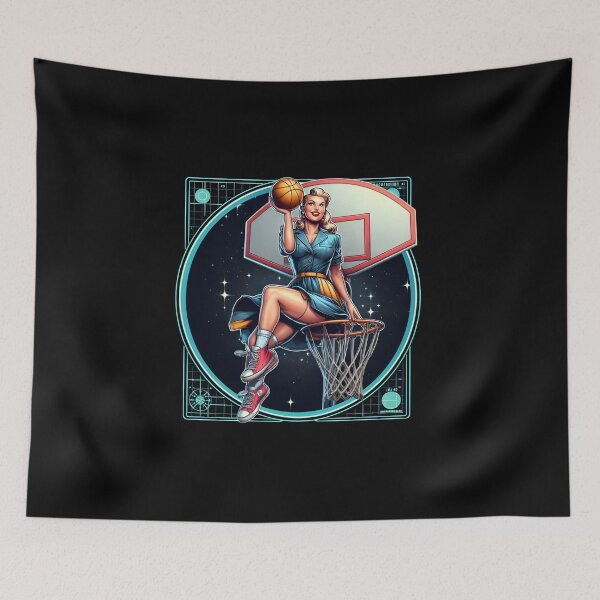 Item preview, Basketball sport funny vintage t-shirts designed and sold by PAVOXAR.