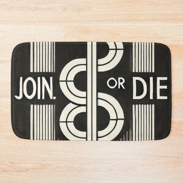 Item preview, Art Deco Join, Or Die inspired designed and sold by WzzupCobra.