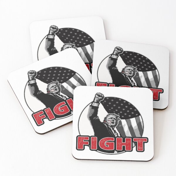 Item preview, Trump 2024 Defiant Raised Fist FIGHT sticker designed and sold by mmmkei.