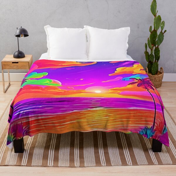 Item preview, Vibrant Tropical Sunset designed and sold by Health And Fitness Posts e-Store.