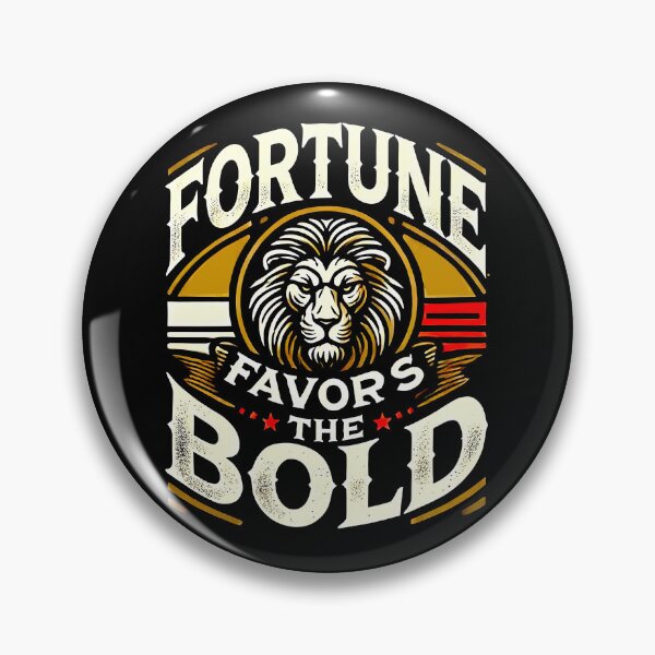 Item preview, Fortune Favors the Bold Success Motivational Quote designed and sold by NoCompetition.