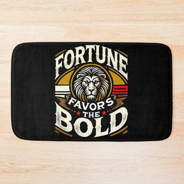 Item preview, Fortune Favors the Bold Success Motivational Quote designed and sold by NoCompetition.