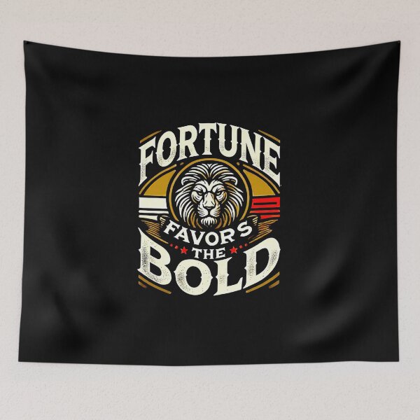 Item preview, Fortune Favors the Bold Success Motivational Quote designed and sold by NoCompetition.
