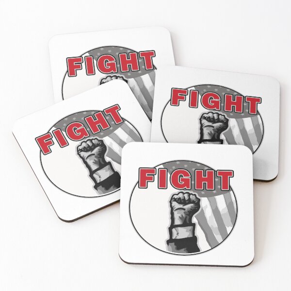 Item preview, Trump 2024 Defiant Raised Fist FIGHT sticker designed and sold by mmmkei.