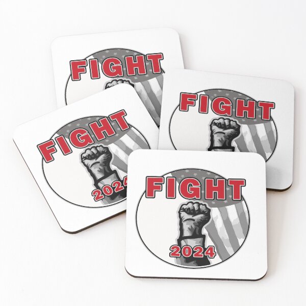Item preview, Trump 2024 Defiant Raised Fist FIGHT sticker designed and sold by mmmkei.