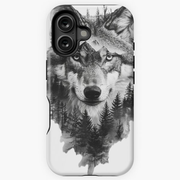 Vista previa del artículo con la obra «LOBO EN EL BOSQUE», diseñado y vendido por Valised.