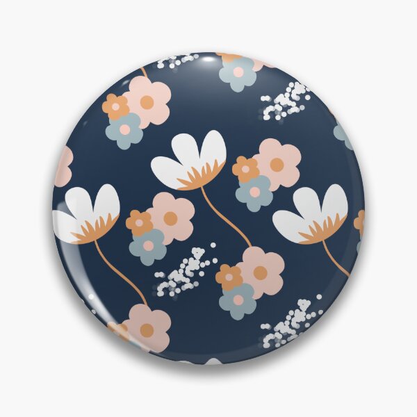 Artikelvorschau, Marineblaue Blumenblüten entworfen und verkauft von APearlDesigns.