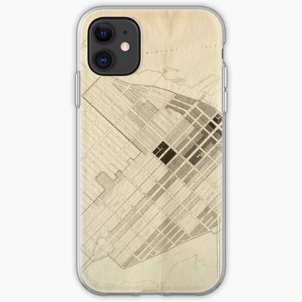 Building density map, Gastown and Yaletown, 1956 iPhone Soft Case