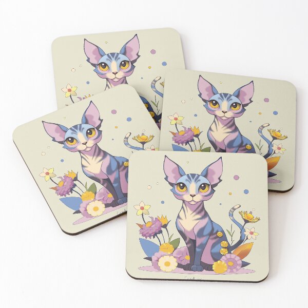 Item preview, Sweet Cornish rex cat designed and sold by Mustela erminea.