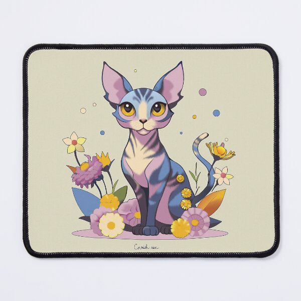 Item preview, Sweet Cornish rex cat designed and sold by Mustela erminea.