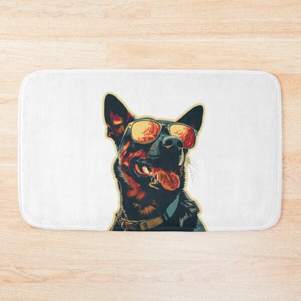 Item preview, Cool Dog With Glasses designed and sold by NicolasGlowArt.