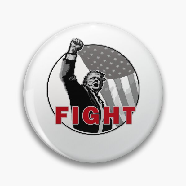 Item preview, Trump 2024 Defiant Raised Fist FIGHT sticker designed and sold by mmmkei.