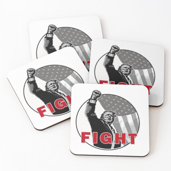 Item preview, Trump 2024 Defiant Raised Fist FIGHT sticker designed and sold by mmmkei.