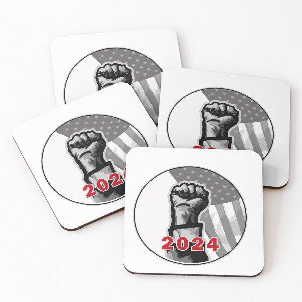 Item preview, Trump 2024 Defiant Raised Fist FIGHT sticker designed and sold by mmmkei.
