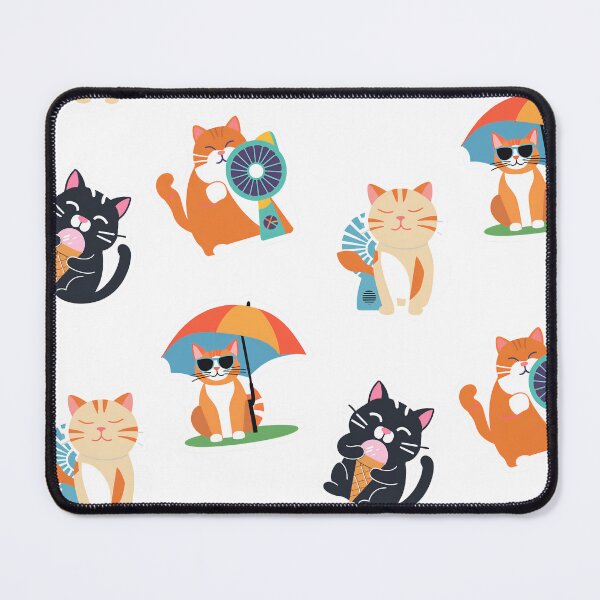 Item preview, Summer cat sticker package or pattern v. 1.. designed and sold by coloursforkids.