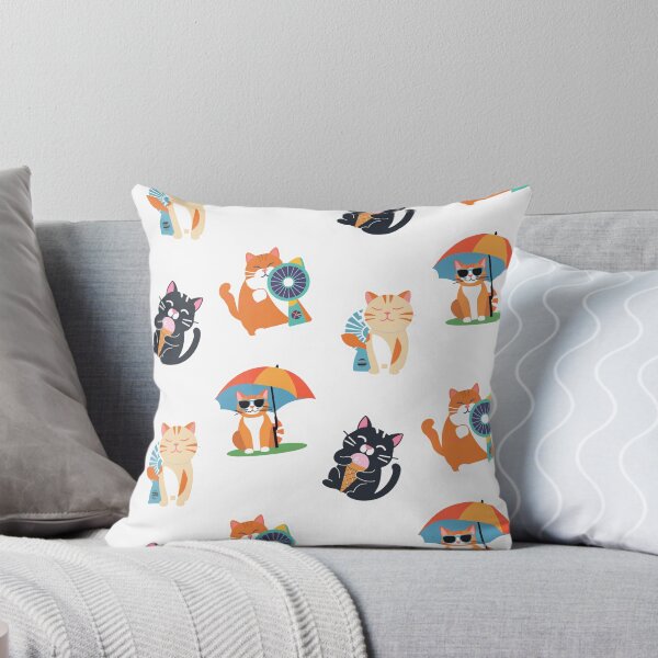 Item preview, Summer cat sticker package or pattern v. 1.. designed and sold by coloursforkids.