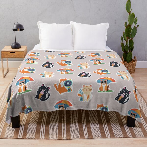 Item preview, Summer cat sticker package or pattern v. 1.. designed and sold by coloursforkids.