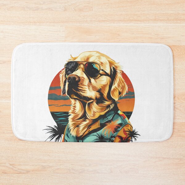 Item preview, Golden Retriever Summer Dog designed and sold by NicolasGlowArt.