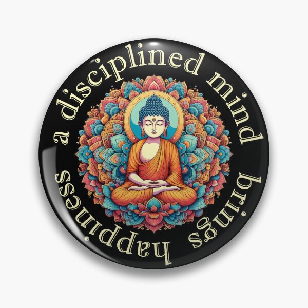 Item preview, Buddha Meditation A Disciplined Mind Brings Happiness designed and sold by AxelBrook.