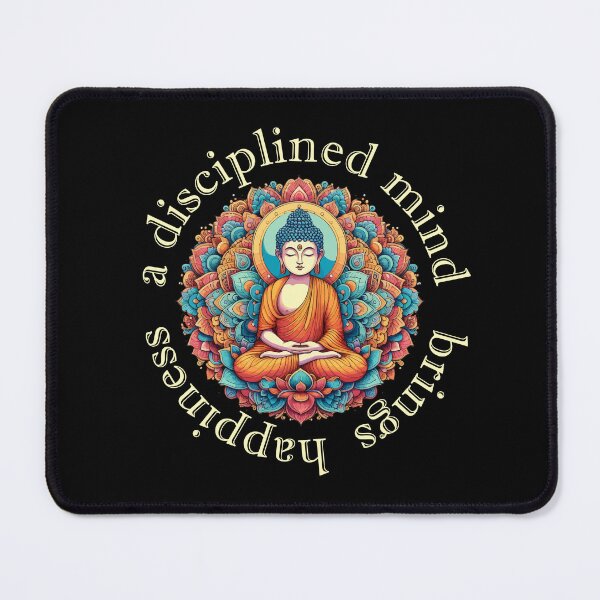 Item preview, Buddha Meditation A Disciplined Mind Brings Happiness designed and sold by AxelBrook.