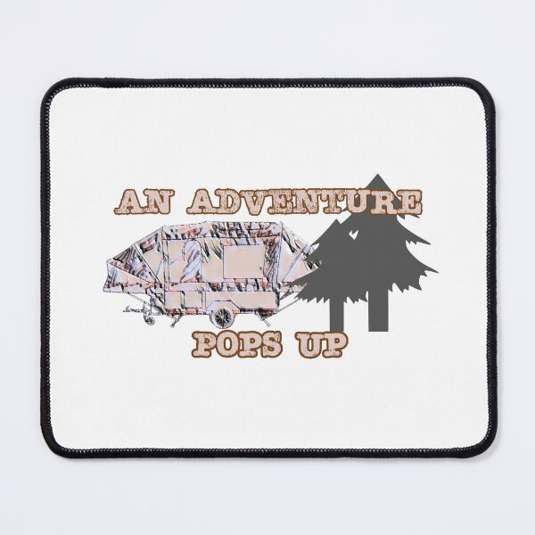 Item preview, An Adventure Pops Up - Camouflage Trailer Tent designed and sold by BeccaAelishe.