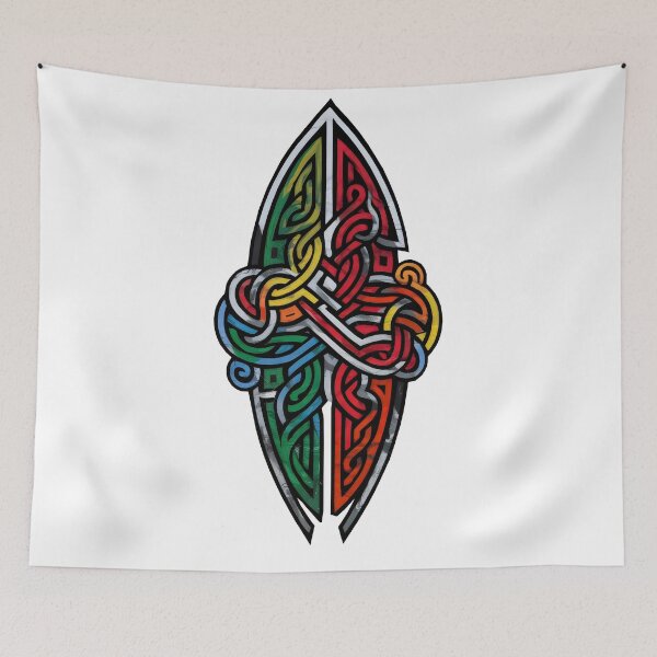 Item preview, Celtic Surfing Design. Modern Irish / Celtic Knot Surfers Pattern  designed and sold by CELTIC-DESIGNS.