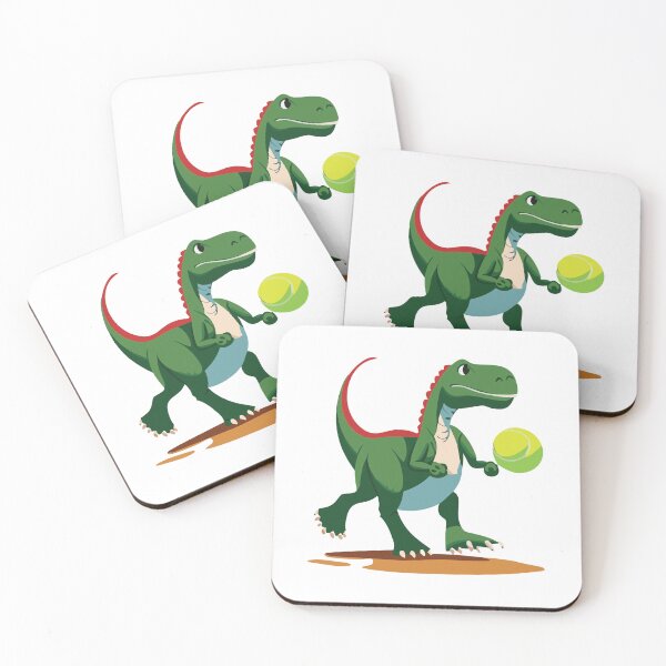 Item preview, A Dinosaur Playing Tennis designed and sold by shufflik.